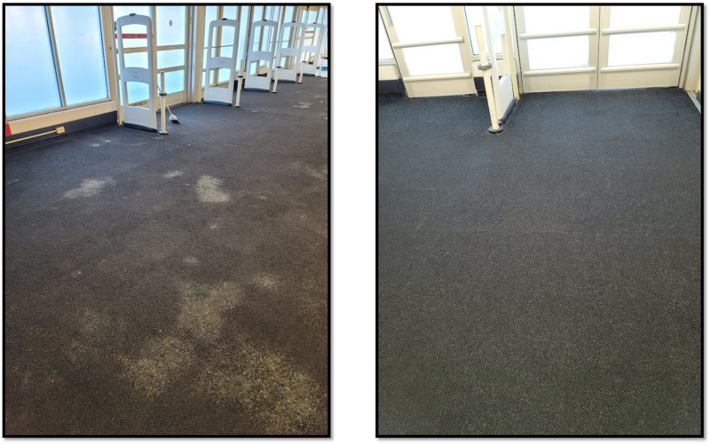 Before and after cleaning